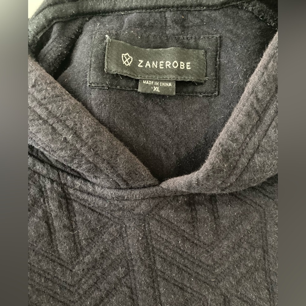 Zanerobe MVP Quilted Short Sleeve Hoodie Black